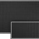 Premium Bar Mat, Premium A Bar Above Heavy Duty Bar Mat, 0.4in Thick Durable and Stylish Service Rubber Bar Mat for Spills, Coffee, Bars, Restaurants and Counter Top Dish Drying Mat, 2Pack
