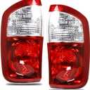 Tail Light Compatible With 2004 2005 2006 Toyota Tundra Rear Light Taillights Pair Left and Right Driver and Passenge Side Replace TO2800153 815600C040 TO2801153 815500C040