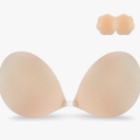 Niidor Adhesive Strapless Bra for Women Sticky Invisible Push up Silicone Bra for Backless Dress 2025 Upgraded Clasp Bras Size C