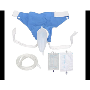 Urine Collector for Men, Wearable Male Urine Collector with Elastic Waist, Leakproof Breathable External Catheter for Men with 47" Tube for Urinary Incontinence, Bedridden Patients