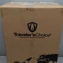 Traveler's Choice Maxporter II 22" Hardside Polycarbonate Spinner Carry-On Luggage, USB Port, TSA Lock, Black