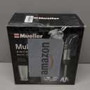 Mueller Multistick 5-in-1 Immersion Blender Handheld, 12 Speed Hand Mixer - Turbo Boost, Heaviest Duty Copper Motor, Titanium Blades Hand Blender, Milk Frother Wand, Whisk, Beaker, Chopper, Grey (Gray)