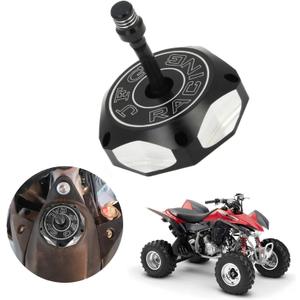 JFG RACING ATV Gas Cap Fuel Tank Cap CNC for TRX 400EX TRX400EX Sportrax 400 1999-2014 TRX450R 2004-2009 TRX700XX 2008-2009 ATV Black