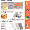 100 Pieces Peel and Stick Backsplash for Kitchen, 3" x 6" PVC Subway Tile Upgraded Distressed Wood Backsplash Stick on Tile Elevate Kitchen, Bathroom, Fireplace,RV