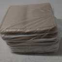 11 x 11 Inch Cube Storage Bins, 6 Pack Large Collapsible Fabric Storage Bin with Ropes, Foldable Storage Cubes for Home, Office,Closet, Clothes, Toys Organizer (White & Beige-11"x11"x11")