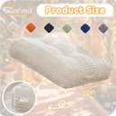 Floor Pillow Cushion for Adults, Meditation Cushion Pillow, Large Square Floor Sitting, for Tatami Living Room or Yoga, 22x22 Inch (4" Thick(Pack of 2), Beige)