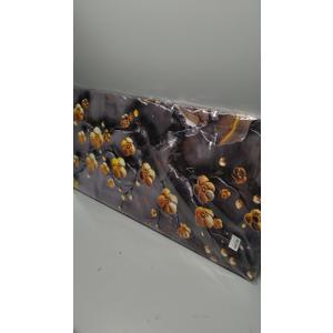 Large Canvas Wall Art for Living Room Bedroom Home Office Grey and Gold Metal Color Plum Blossom Picture Modern Canvas Prints Framed Wall Decor Size 20x40