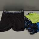 Hanes boys Performance Tween Boxer Briefs Underwear, Assorted Prints & Solids, 6-pack (Large, Black/Blue/Green/Grey - 6 Pack)