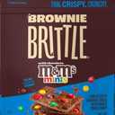 Brownie Brittle M&MS Minis Thin and Crispy Sweet Snacks (Pack of 1, 4 oz), Rich Gourmet Brownie Bites Dessert, BBD: JAN 12/2027
