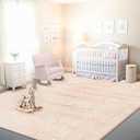 Istana Foldable Pink 9x12 Area Rug - Stain Resistant, Eco-Friendly, Washable Living Room & Bedroom Rug