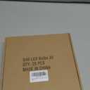 Meconard DC 3V Low Voltage, Solar Replacement Bulbs for G40 outoodr String Lights, Shatterproof 1W LED Bulb, E12/C7 Candelabra Screw Base, Warm White 2200K, 25Pack