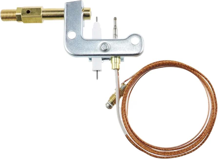 Replacement combustor Heaters Propane Gas Wall ODS Pilot Assembly thermocouple Lighter 120630-02 fits Vanguard Comfort Flame Glo-Warm Cozy Heat Kozy World Pro Com Desa International etc