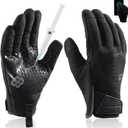 TAILI Level 3 Needle, Level 5 Puncture Resistant Work Gloves for Gardening, Touchscreen, Breathable, Grip Enhanced A7 Cut Resistant Safety Gloves, Black, Medium (M), 1 Pair