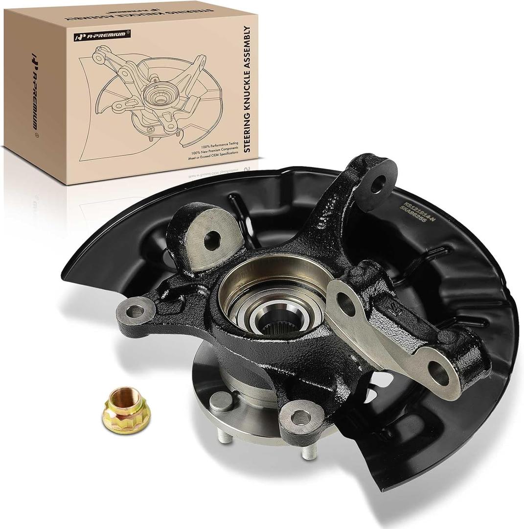A-Premium Front Left Steering Knuckle & Wheel Bearing Hub Assembly Compatible with Toyota Camry 2012-2017, Avalon 2013-2016, Driver Side