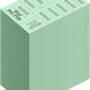 Kosiz 1000 Sheets Raffle Tickets with 10 Bid Numbers Per Sheet Colored Raffle Tickets Sheets for Chinese Auction Basket Silent Auction Church Events(Light Green)