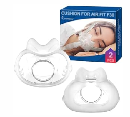 2 Packs Full Face CPAP Mask Cushion (S) for ResMed Airfit F30, Highlights Minimal Contact & Leak-Free Seal, Compatible with Original F30 Frame - F30 Mask Small Accessories - Only Cushion Included