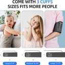 Pediatric Blood Pressure Cuff, Blood Pressure Machine for Home Use - 3 Size Cuffs, Small 4"-8", Medium 6"-10" and Large 7"-17", Perfect for Family Health Monitoring