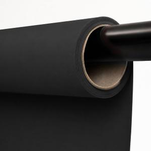 Kate Seamless Paper Backdrop Black Seamless Backdrop Paper Rolls (53''x16.4' Jet)
