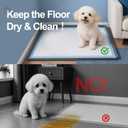 Dog Pee Pad Holder，Fits Up to 24" x 24" Pee Pad Holder for Dogs，Portable，Leak-Proof Silicone Puppy Pad Holder Tray，Easy to Clean Dog Training Pads for Indoor Floor Protection，Potty Mat Holder