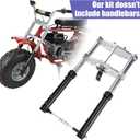 Mini Bike Front Forks Suspension Kit Replacement for Coleman Minibike CT200U CT200U-EX BT200X Axis M200 196cc 200cc 6.5HP Powersports Parts Accessories Shock Absorber Forks Frame Assembly