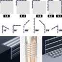 Edge Corner Protector Baby Proofing, Self-Adhesive Soft Strip Sharp Edge Protective Bumper Guards for Child Safety, Cabinet Door Desk Glass Table Bed Window Wall, 1.18INx5FT, Transparency