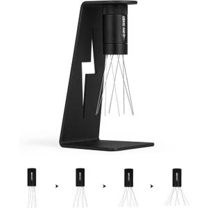 MHW-3BOMBER WDT Tool Espresso Distribution Tool with Magnetic Stand, Adjustable Needle Range, 0.4mm Stainless Steel Needles (8+6 Spare), Anti-Clumping Coffee Stirrer for 51/54/58mm Portafilter, T6126