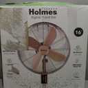 Holmes 16" Copper Digital Metal Stand Fan, 75 Oscillation, 3 Speeds, 4 Blades, 3 Modes, 7.5-Hour Timer, Adjustable Height, 20 Head Tilt, Ideal for Home, Bedroom or Office, Remote Control