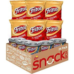 Frito Lay Fritos Original Chips and Bean Dip Cans Variety Pack, (Pack of 24), EXP: JUL/14/2027