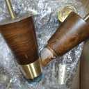 Wood Furniture Legs 8 inch - Sofa Legs Set of 4 Replacement Couch Legs - Round Furniture Feet Replacement for Legs for Furniture - Sofa Legs, Chair, Dresser, Ottoman, Coffee Table, Cabinet, Etc. Brown