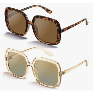 miyya Oversized Polarized Sunglasses Women, Trendy Retro Sun Glasses for Women 2025, Oversized Shades