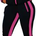 TOPONSKY Women Casual 2 Piece Outfit Long Pant Set Sweatsuits Tracksuits (Large, Ca Black Rose)