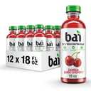 Bai Antioxidant Infused Water Beverage, Zambia Bing Cherry, with Vitamin C and No Artificial Sweeteners, 18 Fluid Ounce Bottle, 12 Pack, Best By: 08/20/26