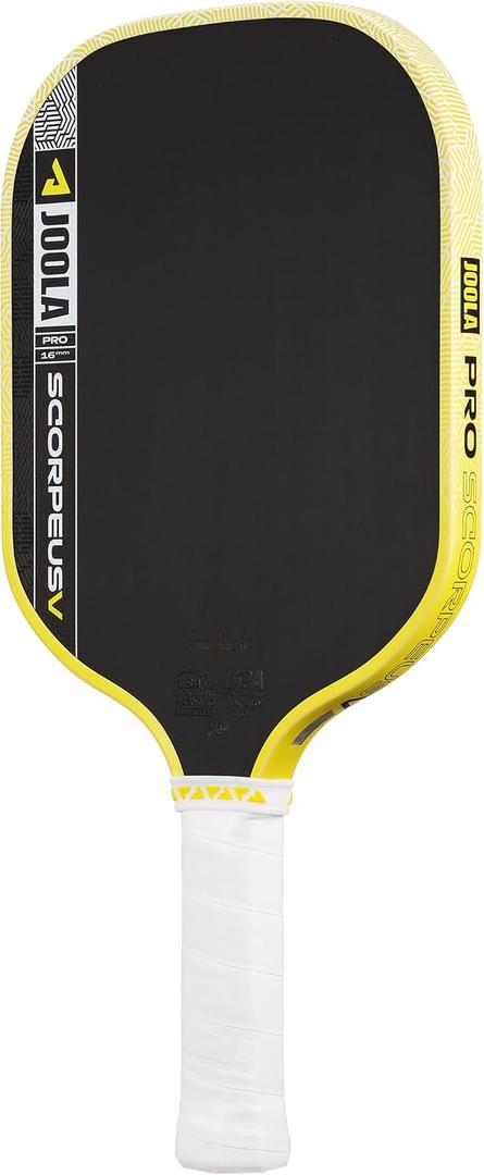 JOOLA Pro V Pickleball Paddle - 16mm - Raw Carbon Fiber Textured Surface - Enhanced Frame & Propulsion Core, USAPA & UPA-A Certified, NFC Chip Enabled, Premium Control & Lightweight Performance