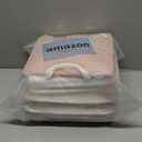 11 Inch Storage Cubes 6-Pack, Foldable Fabric Organizer Bins with Rope Handles, Cube Storage Baskets for Closet Shelves and Home Organization(White/Pink)