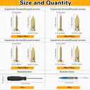 300PCS Self Drilling Drywall Anchors with Screws Kit, Wall Anchors for Drywall, Heavy Duty Metal Expansion Bolts, Sheetrock Anchors & Zinc Plated Steel Expansion Screws,No Drill Needed for Shelf, etc