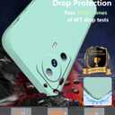 Compatible with Xiaomi 13 Lite Case Silicone Liquid Dark Green, Soft Smooth Touch for Xiaomi 13 Lite Phone Case Silicone Shockproof Thin Cover (Blue)