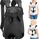 Mosago Dog Backpack Carrier with Thick Padded Bottom Support, Legs-Out Puppy Chest Carrier for Small Dogs 2.5–4 lbs, Adjustable Pet Front Carrier for Walking, Hiking, Camping, and Traveling