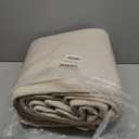 WDCOZY 100% Cotton King Size Quilt Set - Beige Box Pick Stitch Soft Lightweight Bedspread, Textured Like Linen, Farmhouse Country Rustic Coverlet, Shabby Chic Gauze Bedding, 3 Pieces (King (106"x96"))