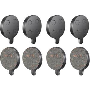 4 Pairs Disc Brake Pads, Brake Pads Brake Disc Rotor, Electric Scooter Brake Pads, Semi Metal Brake Pads Replacement for 10in Electric Scooter