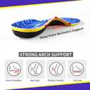 High Arch Support Pain Relief Inserts for Plantar Fasciitis & Flat Feet, 230+ lbs Heavy Duty Orthotic Insoles for Men Women, Work Boot Shoe Insoles for All Day Standing, Size: MEN7.5-8|WOMEN8.5-9--(260mm)