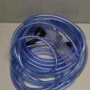 DXOPHIEX Gravel Vacuum for Aquarium Fish Tank Siphon Aquarium Water Changer with Three Metal Faucet Adapter and Long Hose 50 Feet