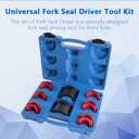 Universal Motorcycle Bike Fork Seal Driver Tool Kit 14Pc Fork Seal Installer Driver Set 35-50MM