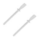 12PCS Handmade Leather Flexible Glue Stick Super Tough Oil Painting Scraper Plastic Spatula Disposable Stirring Tool