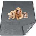 Pee Pads for Dogs, 40" x 40" Extra Large Reusable Silicone Mat, Washable Puppy Training Pads for Potty Training, Non-Slip, Leak-Proof, Indoor Floor Protection (Dark Grey)