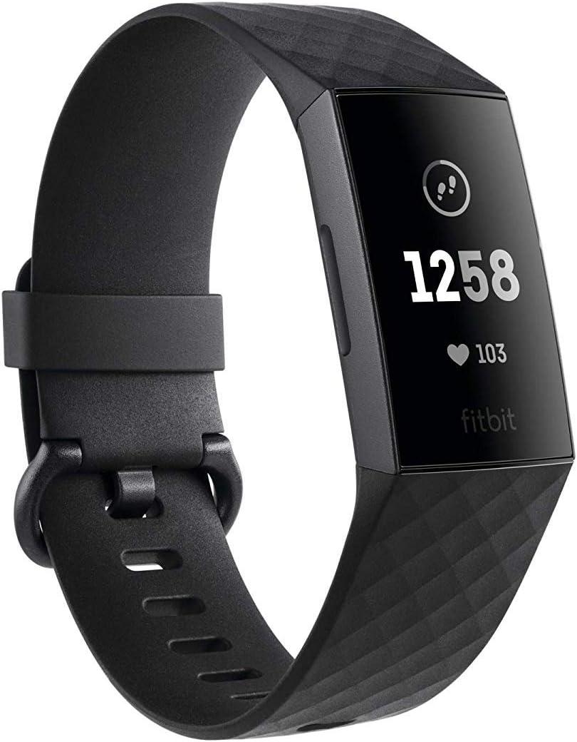 Fitbit Charge 3 Gesundheits und Fitness-Tracker (Graphite/Black)