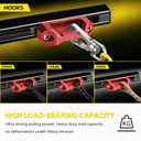 Aluminum Tie Down Anchors- Compatible with 20052025 Tacoma, 20222025 Tundra/Tundra HV with FactoryInstalled UtiliTrack System, Heavy Duty Bed Rail Tie Down Tacoma Accessories - 4PCS Red