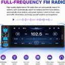 Single Din Car Stereo, 6.5 Inch in-Cell Touch Screen, Wireless Apple CarPlay Android Auto, Bluetooth 5.2, 180W Amplifier, Car Radio, Dual USB + Type-C, Backup Camera, Universal Fit for One Din Cars