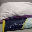 BETU Cooling Pillow Queen Size, Shredded Memory Foam Cool Pillow for Hot Sleepers, Adjustable Firm Soft Support Bed Pillows Perfect for Back Neck Pain and Side Sleeping with Pillow Case Cover, Purple (Queen (1 Count))