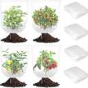 4 Pack Garden Netting Mesh with Drawstring  3.5 x 2.3 FT Bird Netting for Blueberry Bushes, Fruit Trees & Vegetables, Insect & Deer Barrier for Cicada, Squirrel, Animals Protection (White)