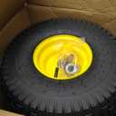 AR-PRO (2 Pack) Exact Replacement 15" x 6.00-6 Front Tire and Wheel Assemblies Compatible with John Deere Riding Mowers Tractor and More - 3" Offset Hub and 3/4" Bushings, 4Ply Pneumatic